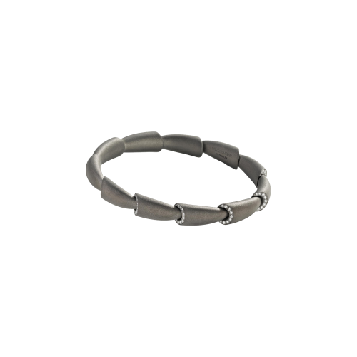 BRACCIALE CALLA MIDI IN TITANIO E DIAMANTI - TG1652BR353