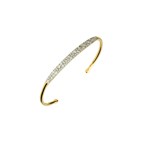 Bracciale in oro rosa 18 carati e diamanti bianchi taglio brillante - VB24932DP