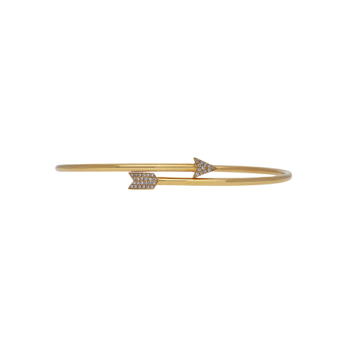 Bracciale Freccia in oro rosa 18 carati e diamanti bianchi taglio brillante - VB25016DP