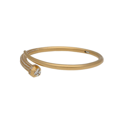 BRACCIALE OCTAGON CHIODO IN ORO ROSA SATINATO E DIAMANTI BIANCHI - VB27693DP