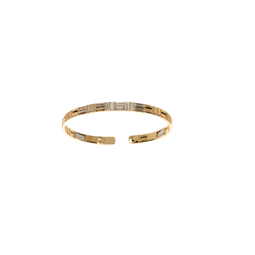 BRACCIALE RIGIDO IN ORO ROSA E DIAMANTI - VB28418DP