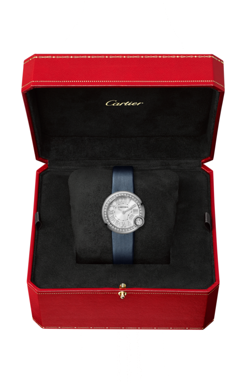 BALLON BLANC DE CARTIER 26 MM, QUARZO, ACCIAIO, DIAMANTI - W4BL0002