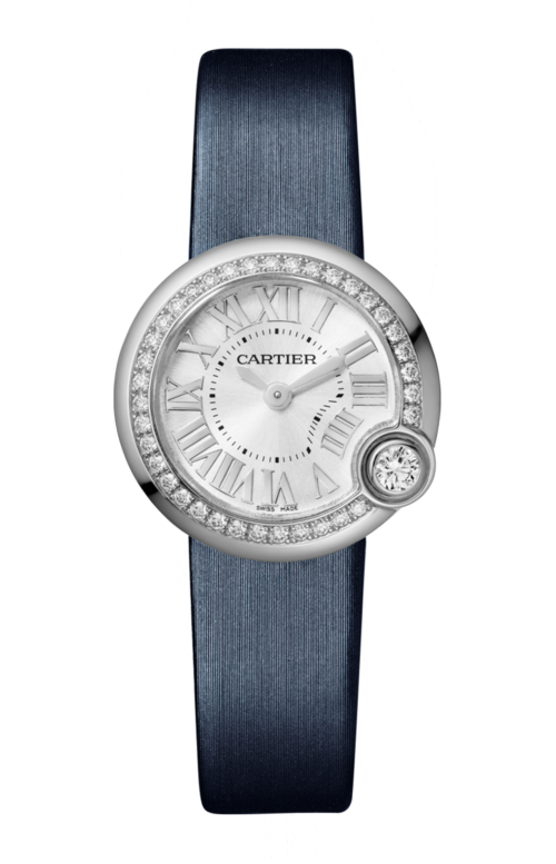 BALLON BLANC DE CARTIER 26 MM, QUARZO, ACCIAIO, DIAMANTI - W4BL0002