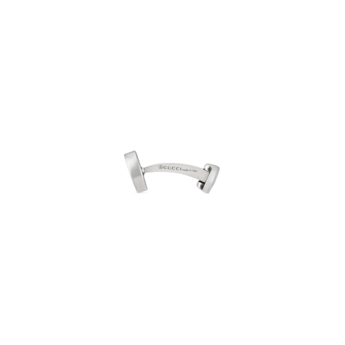 GEMELLI GUCCI INTERLOCKING G IN ARGENTO E SMALTO - YBE681283001