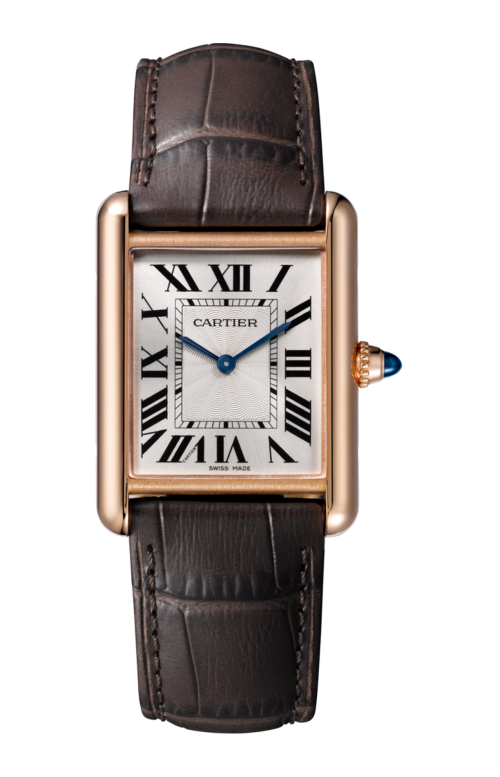 TANK LOUIS CARTIER MODELLO GRANDE, ORO ROSA, PELLE - WGTA0011