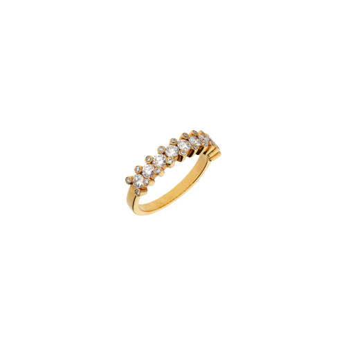 ANELLO RIVIERA IN ORO BIANCO CON DIAMANTI - VR06155DP