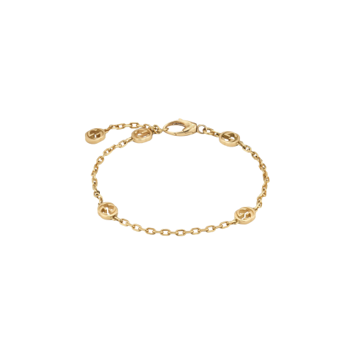 BRACCIALE GUCCI INTERLOCKING IN ORO GIALLO - YBA6299040010 - YBA6299040010