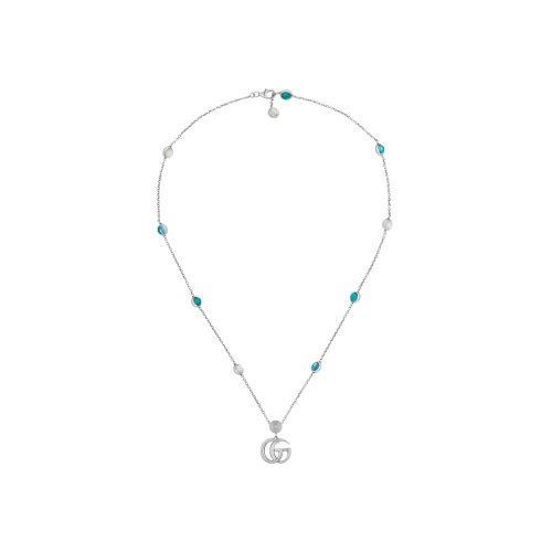 COLLANA GG MARMONT CON PENDENTE DOPPIA G IN ARGENTO - YBB52739900100U - YBB52739900100U