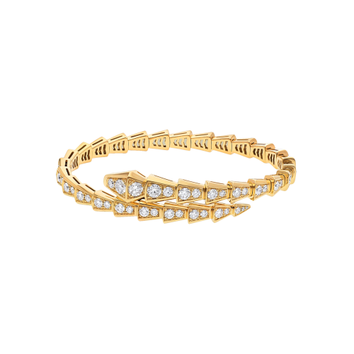 BRACCIALE SERPENTI VIPER IN ORO GIALLO 18 KT CON PAVÉ DI DIAMANTI - BR858983