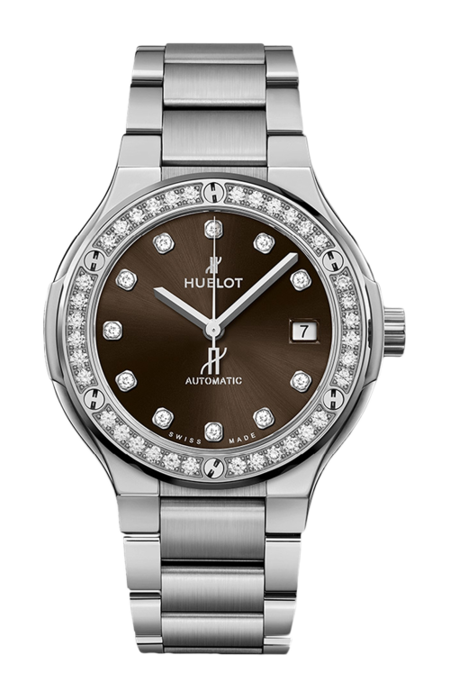 CLASSIC FUSION TITANIUM BROWN DIAMONDS BRACELETS 38 MM - 568.NX.897M.NX.1204