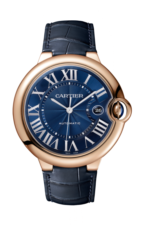 BALLON BLEU DE CARTIER 42 MM, ORO ROSA, PELLE - WGBB0036