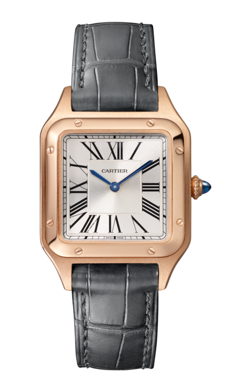 SANTOS-DUMONT MODELLO PICCOLO, ORO ROSA, QUADRATO - WGSA0022