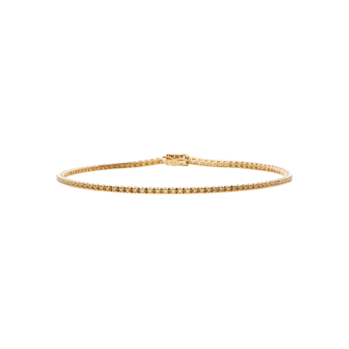 BRACCIALE TENNIS IN ORO ROSA E DIAMANTI BIANCHI - 17699325