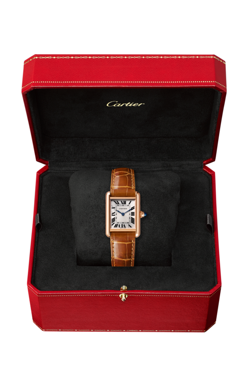 TANK LOUIS CARTIER MODELLO PICCOLO, ORO ROSA, PELLE - WGTA0010