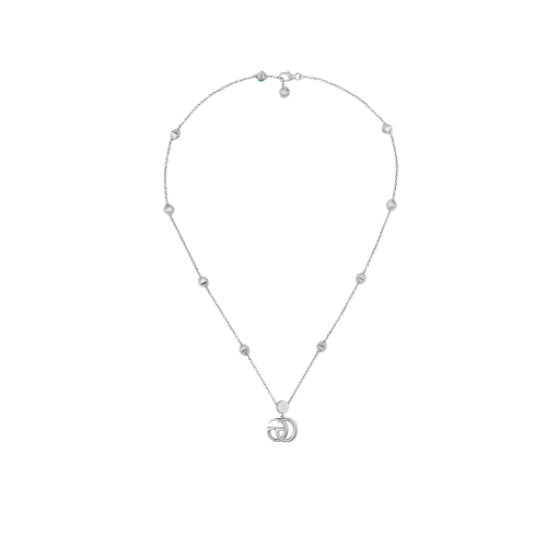 COLLANA GG MARMONT CON PENDENTE DOPPIA G IN ARGENTO - YBB52739900100U - YBB52739900100U