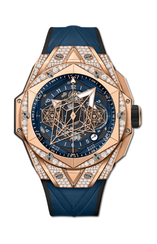 BIG BANG UNICO SANG BLEU II KING GOLD BLUE PAVÉ 45 MM - 418.OX.5108.RX.1604.MXM20