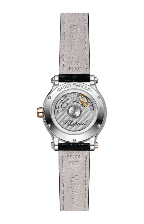 HAPPY SPORT 33 MM, AUTOMATICO, ORO ROSA ETICO, ACCIAIO INOX, DIAMANTI - 278608-6003