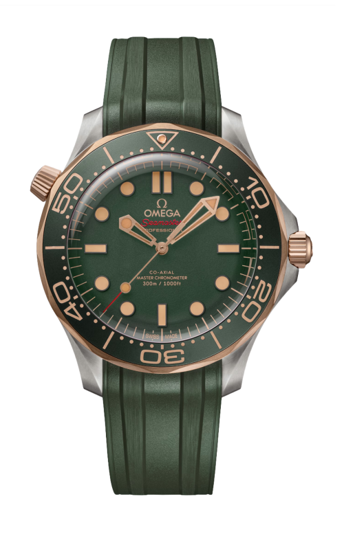 SEAMASTER DIVER 300M 42 MM, TITANIO‑BRONZE GOLD SU CINTURINO IN CAUCCIÙ - 210.92.42.20.10.001