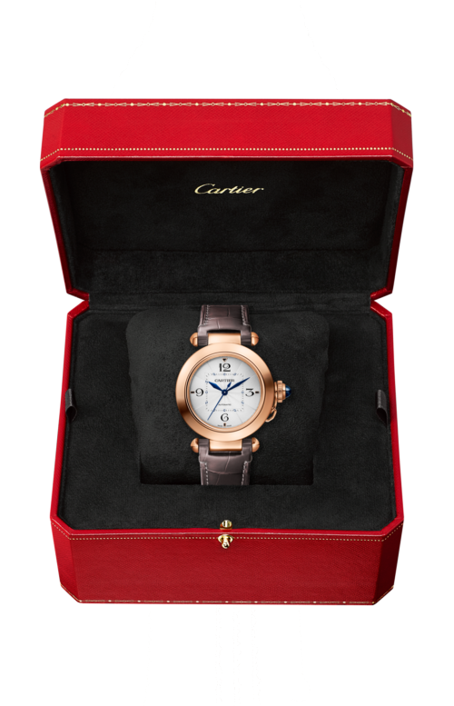 PASHA DE CARTIER 35 MM, AUTOMATICO, ORO ROSA, 2 CINTURINI INTERCAMBIABILI - WGPA0014