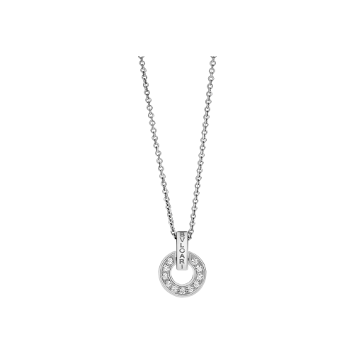 COLLANA BVLGARI BVLGARI IN ORO BIANCO CON PAVÉ DI DIAMANTI - CL859064 - CL859064