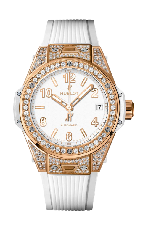 ONE CLICK KING GOLD WHITE PAVE - 465.OE.2080.RW.1604