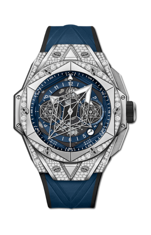 BIG BANG UNICO SANG BLEU II TITANIUM BLEU PAVÈ 45 MM - 418.NX.5107.RX.1604.MXM20