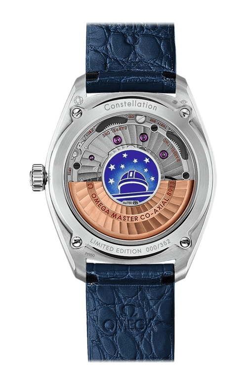 CONSTELLATION GLOBEMASTER 39 MM, PLATINO SU PELLE - LIMITED EDITION - 130.93.39.21.99.001