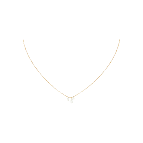 COLLANA IN ORO ROSA CON DIAMANTI