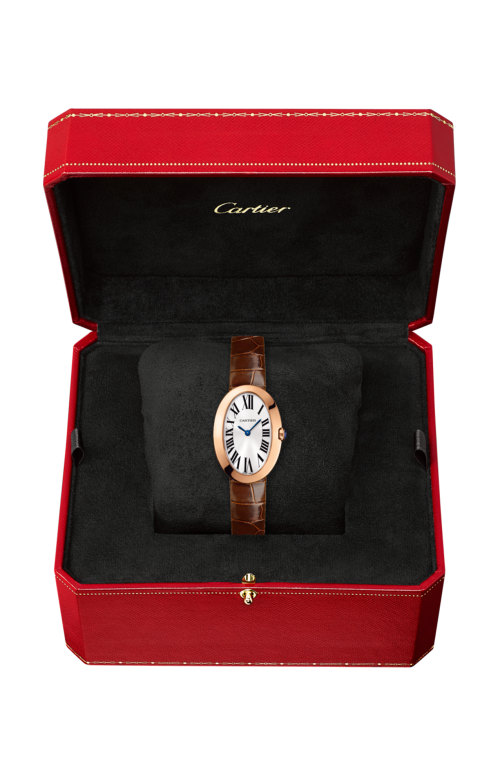 BAIGNOIRE WATCH, SMALL MODEL SMALL MODEL, 18K PINK GOLD, LEATHER - W8000007