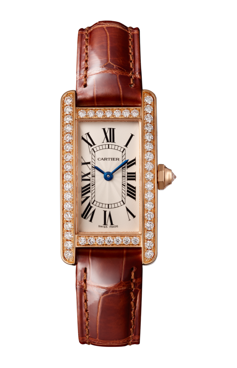 TANK AMÉRICAINE MODELLO PICCOLO, ORO ROSA, PELLE, DIAMANTI - WJTA0002