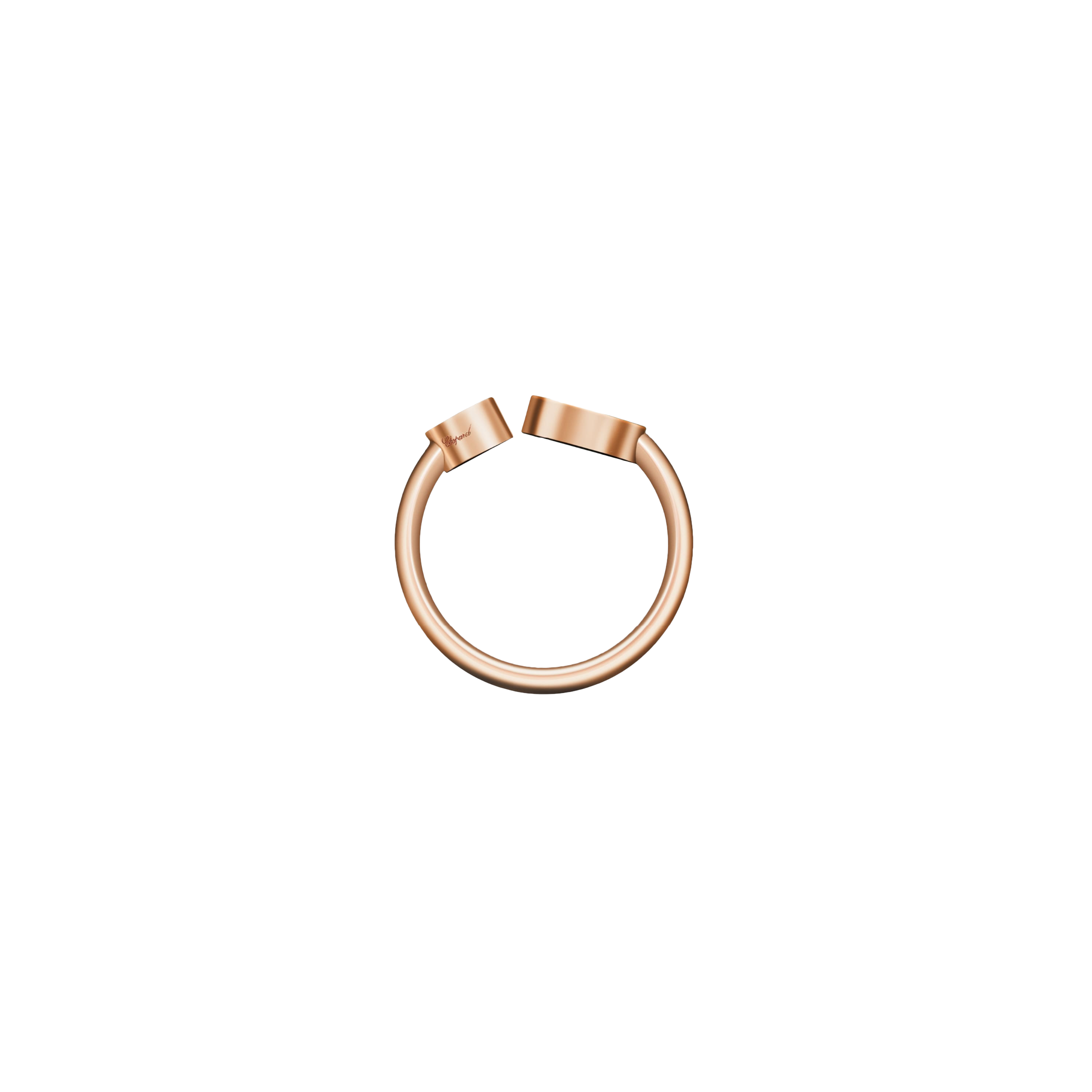 Chopard | CHOPARD - HAPPY HEARTS - ANELLO IN ORO ROSA CON DIAMANTE E PIETRA ROSSA - 829482-5800 - 829482-5810 (3)