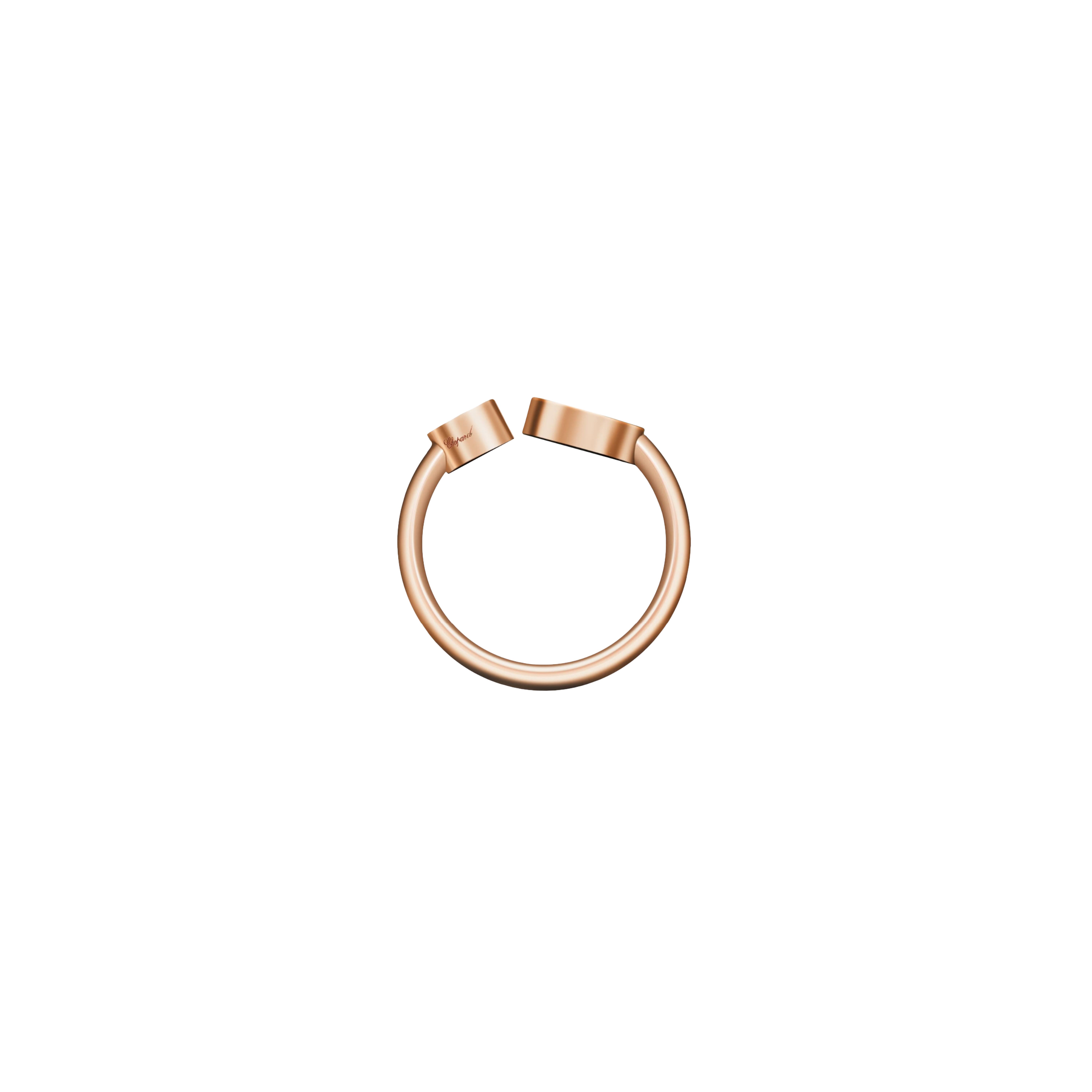 Chopard | CHOPARD - HAPPY HEARTS - ANELLO IN ORO ROSA CON DIAMANTE E PIETRA ROSA - 829482- - 829482-5608 (2)
