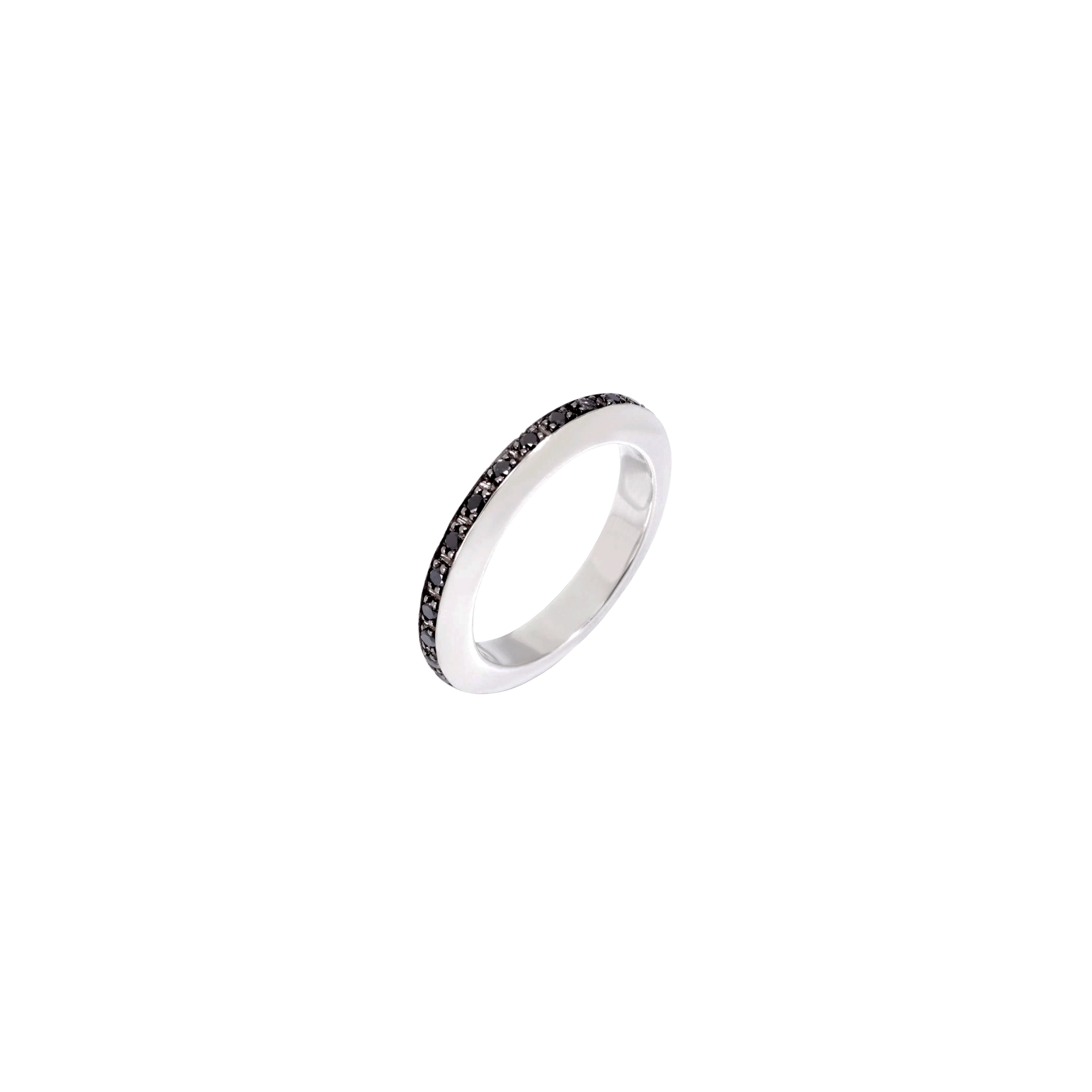 Dodo | DODO ANELLI - ANELLO DISC IN ARGENTO E DIAMANTI BLACK - ADDO14/A/BB - ADDO14/A/BB (1)