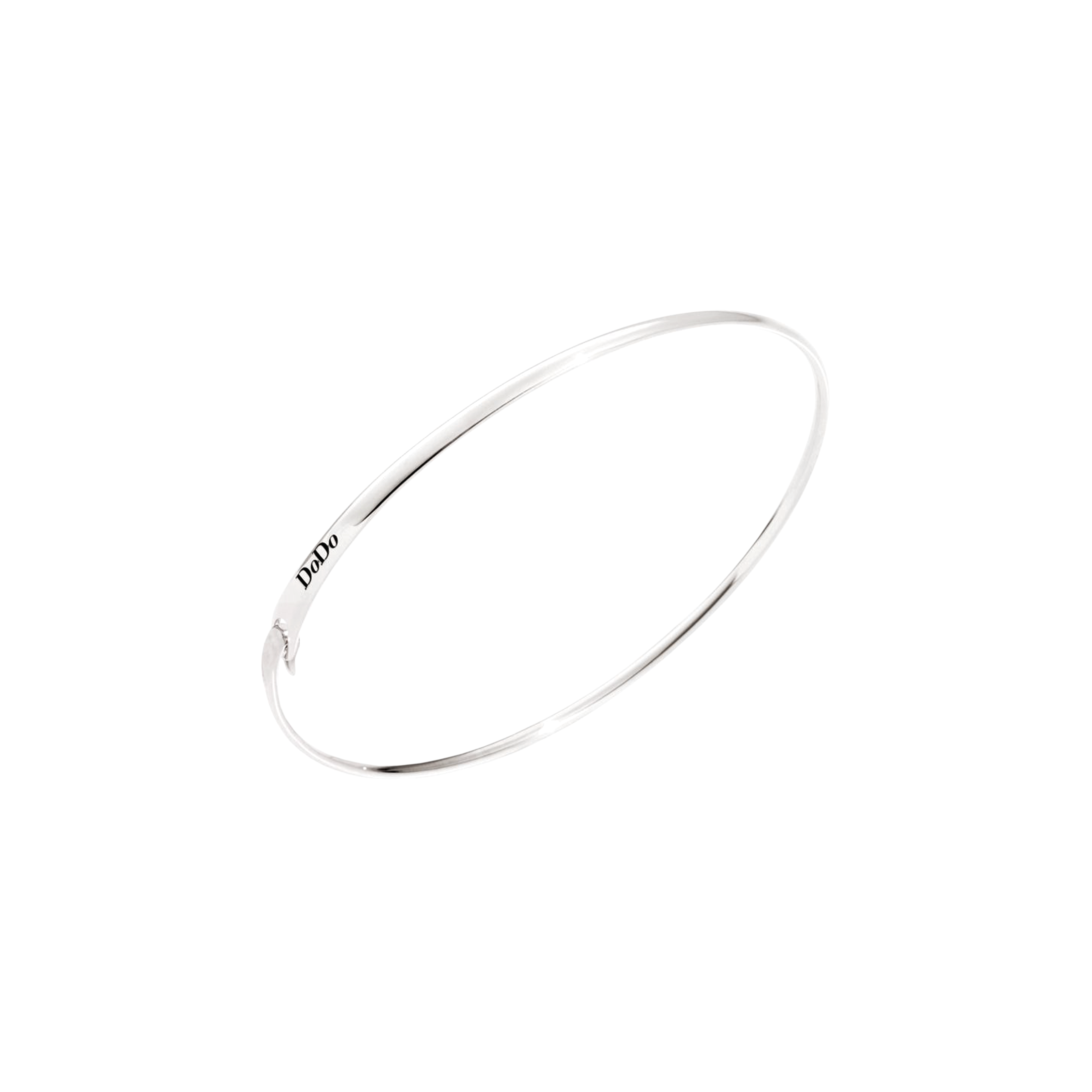 Dodo | DODO BRACCIALI - BRACCIALE BANGLE IN ORO BIANCO - DBR/9B - DBR/9B (2)