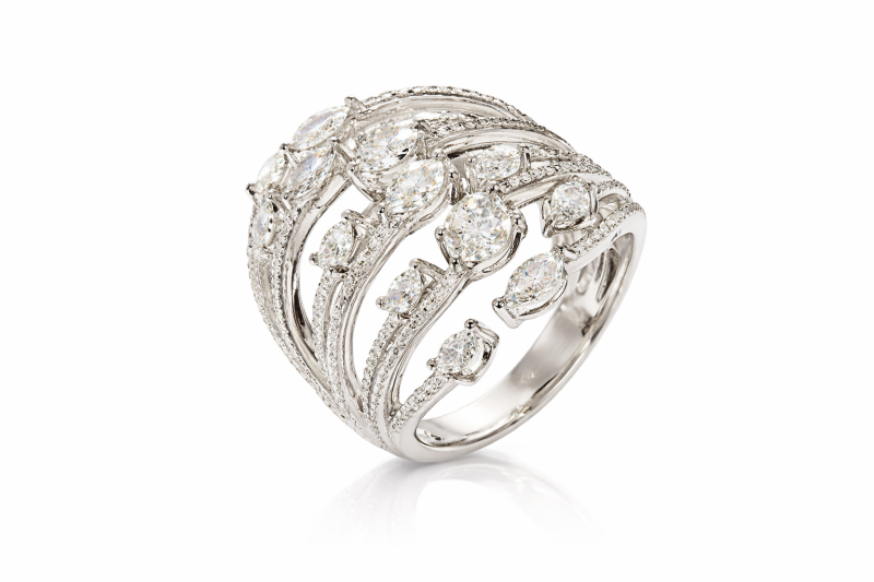 Bartorelli Italian Jewels | ANELLO IN ORO BIANCO E DIAMANTI - VR28563DW (1)