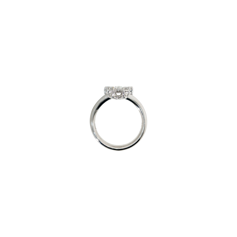 Bartorelli Italian Jewels | ANELLO FIORE IN ORO BIANCO CON DIAMANTI BIANCHI - 372-2103-AN (3)