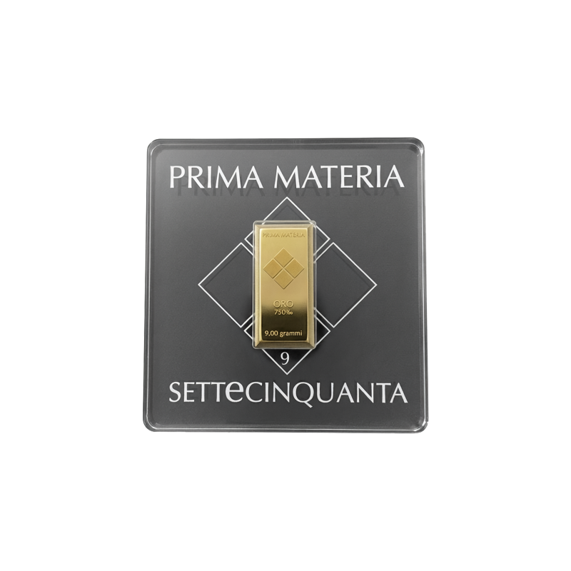 Prima Materia | PRIMA MATERIA BLISTER 1 LINGOTTO ORO 750 (18 CARATI) DA 9 GR. - PMG9GR750 (1)