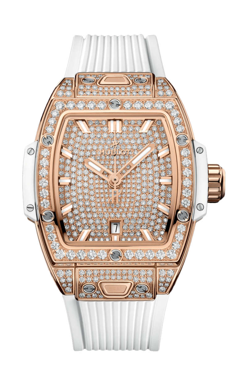 Hublot SPIRIT OF BIG BANG KING GOLD WHITE FULL PAV&Eacute; 32 MM - 682.OE.9000.RW.1604 (1)