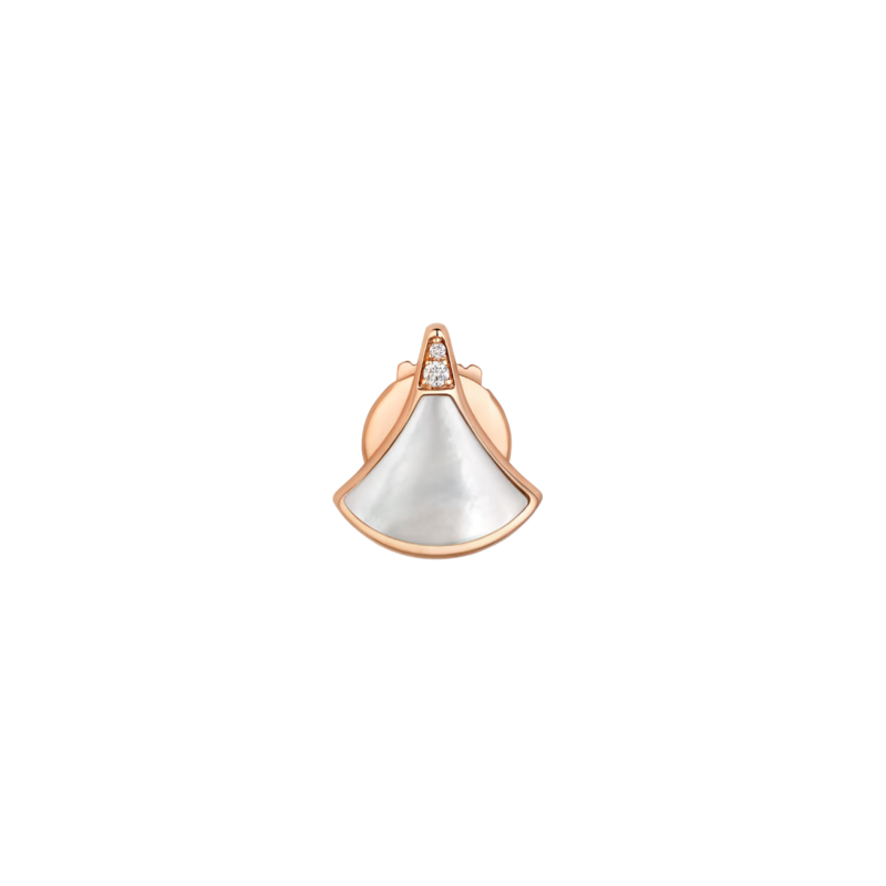 Bulgari | ORECCHINO SINGOLO DIVAS' DREAM IN ORO ROSA CON MADREPERLA E DIAMANTI - OR860590 (1)