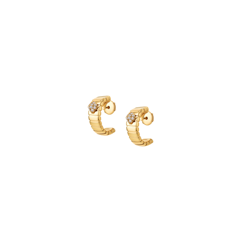 Bulgari | ORECCHINI BVLGARI TUBOGAS IN ORO GIALLO E DIAMANTI - OR860803 (2)