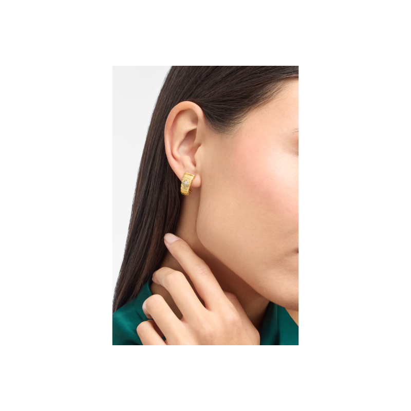 Bulgari | ORECCHINI BVLGARI TUBOGAS IN ORO GIALLO E DIAMANTI - OR860803 (4)