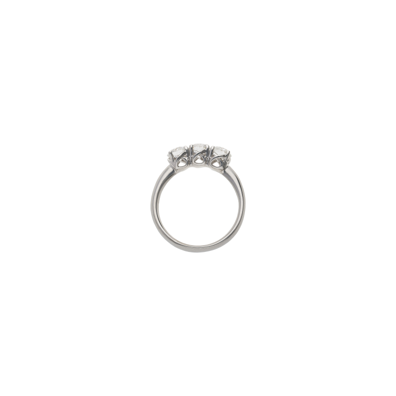 Bartorelli Italian Jewels | ANELLO TRILOGY IN ORO BIANCO CON DIAMANTI CERTIFICATI GIA - 369-1671 (3)