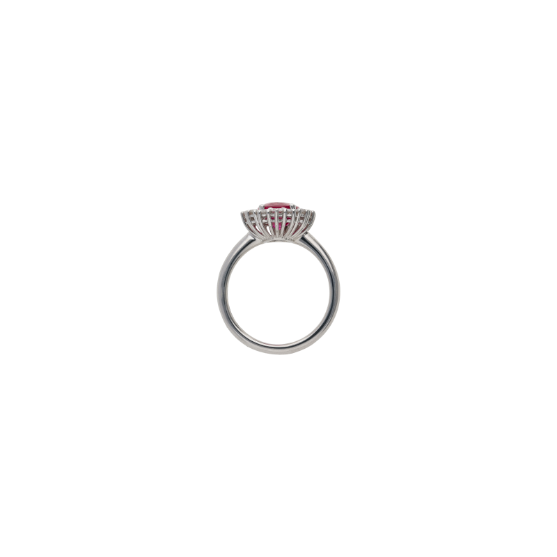 Bartorelli Italian Jewels | ANELLO ROSETTA IN ORO BIANCO CON RUBINO CENTRALE E CONTORNO DI DIAMANTI - 326-AN276-9-7 (3)