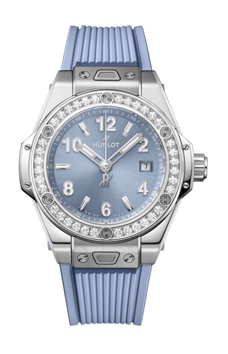 Hublot BIG BANG ONE CLICK STEEL COAL BLUE DIAMONDS 33 MM - 485.SX.717B.RX.1204 (1)