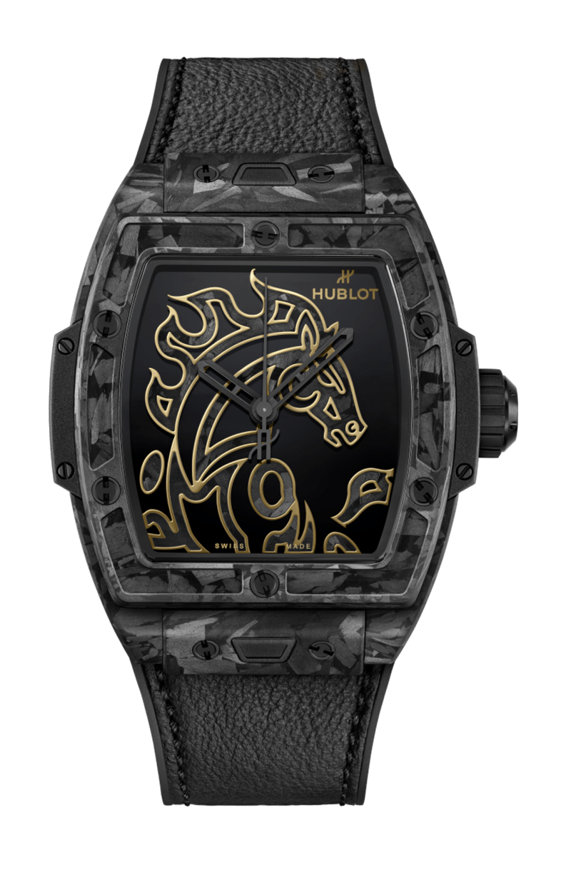 Hublot SPIRIT OF BIG BANG YEAR OF THE HORSE FROSTED CARBON 42 MM - LIMITED EDITION - 646.QK.1230.VR.CNY26 (1)