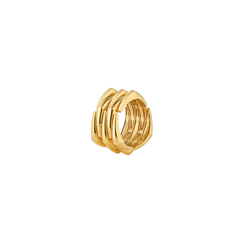 Bulgari ANELLO VIMINI A CINQUE FASCE IN ORO GIALLO 18 KT. ARCHIVE 01 DELLA COLLEZIONE BVLGARI ETERNAL - AN860594 (1)
