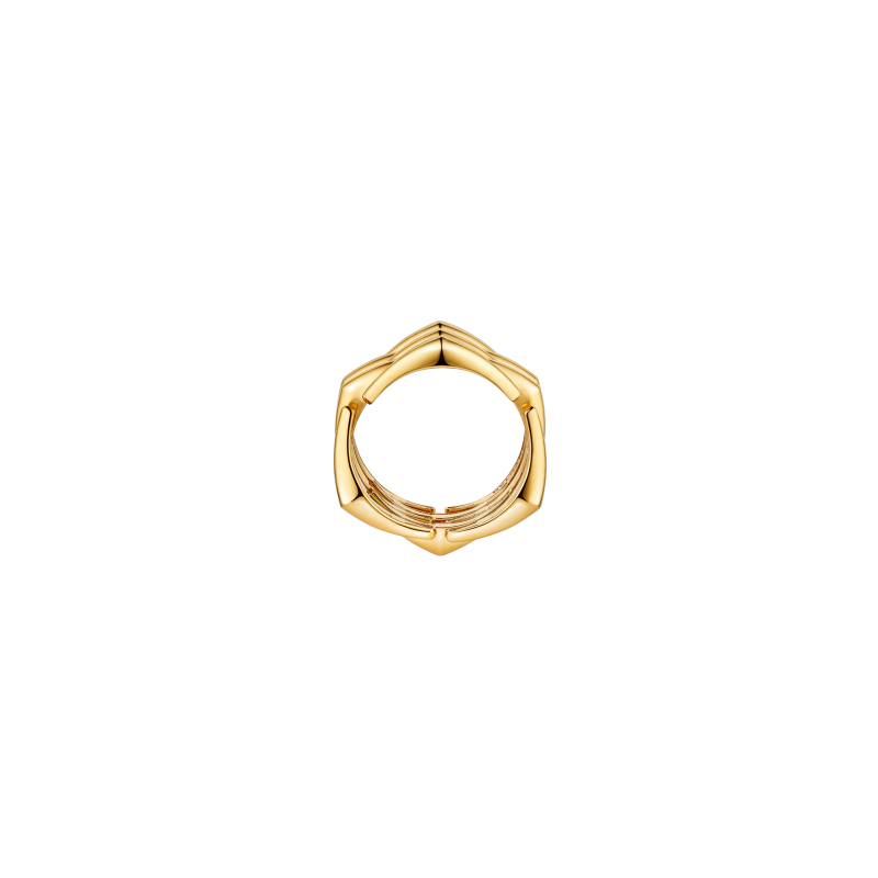 Bulgari ANELLO VIMINI A CINQUE FASCE IN ORO GIALLO 18 KT. ARCHIVE 01 DELLA COLLEZIONE BVLGARI ETERNAL - AN860594 (2)