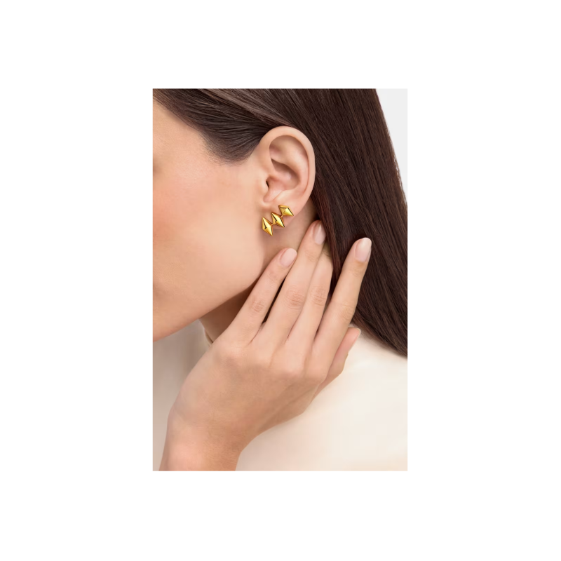 Bulgari ORECCHINO SINGOLO VIMINI IN ORO GIALLO 18 KT. ARCHIVE 01 DELLA COLLEZIONE BVLGARI ETERNAL - OR860744 (3)