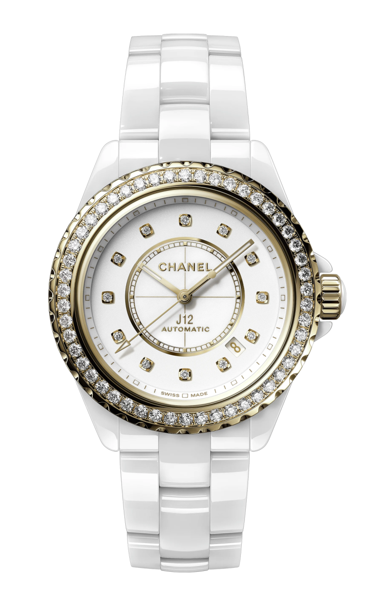 Chanel J12 CON LUNETTA DI DIAMANTI CALIBRO 12.1, 38 MM - H9836 (1)