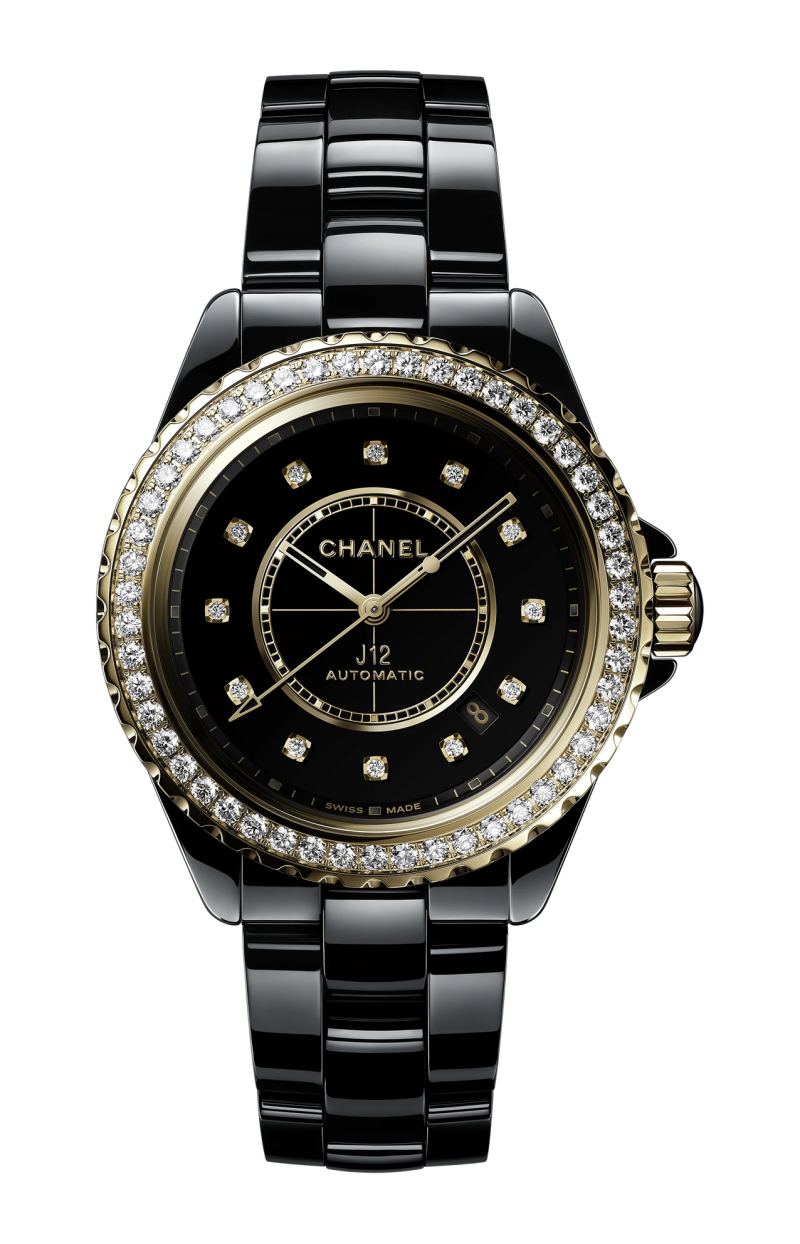 Chanel J12 CON LUNETTA DI DIAMANTI CALIBRO 12.1, 38 MM - H9837 (1)